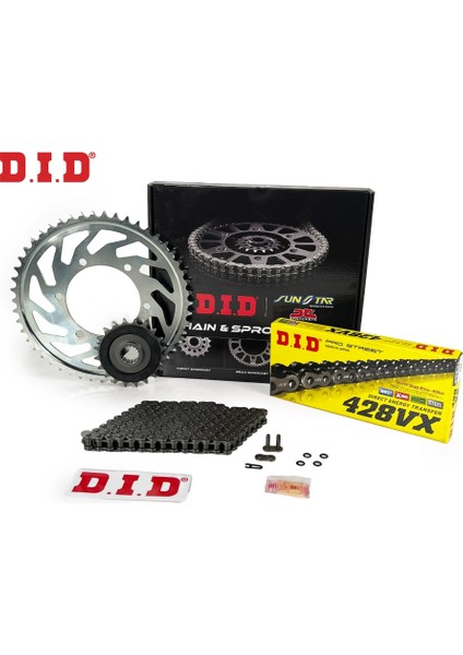 Zincir Dişli Seti Honda Cb 125 F (125 Cc) (2021-2023) / Honda / Cb 125 F / 125CC / Ön Dişli (Orj+1) / 2021-2022-2023
