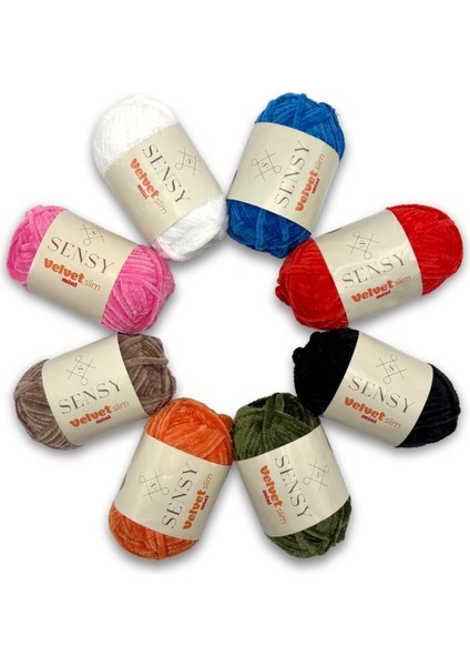 Velvet Slim Mini Paket Örgü Ipi Kadife Ip Amigurumi Ipi Amigurumi Seti