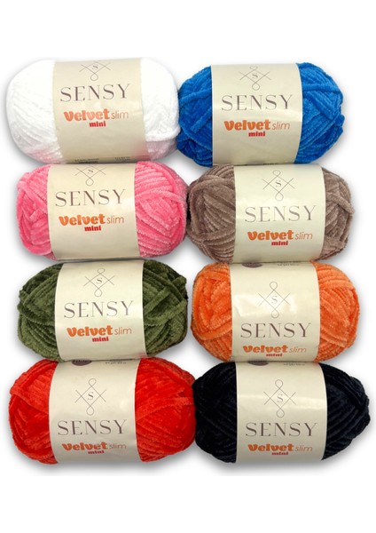 Velvet Slim Mini Paket Örgü Ipi Kadife Ip Amigurumi Ipi Amigurumi Seti