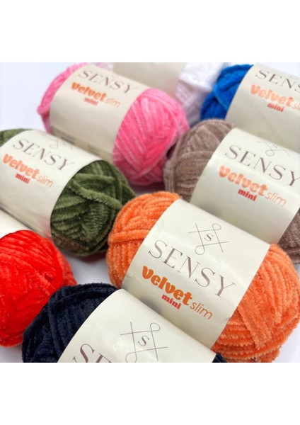 Velvet Slim Mini Paket Örgü Ipi Kadife Ip Amigurumi Ipi Amigurumi Seti