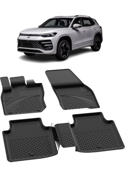 Volkswagen Tayron 2024+ Uyumlu 4.5d Premium Havuzlu Oto Paspas - Tayron fiyatları