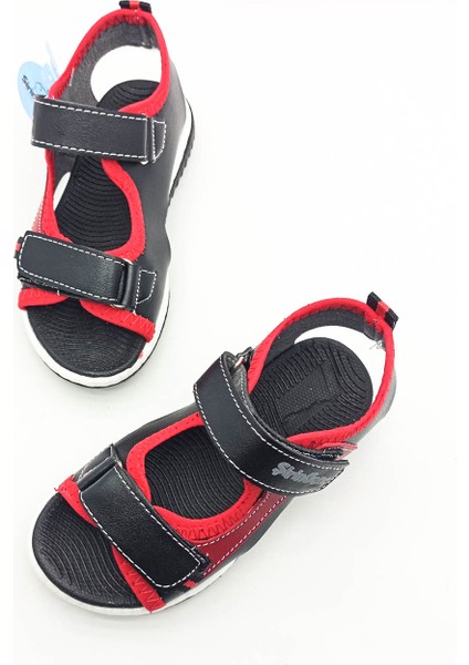 Şirin Genç Ortopedik Taban Kırmızı Renk Bantlı Cırtlı Kız Çocuk Sandalet fiyatları