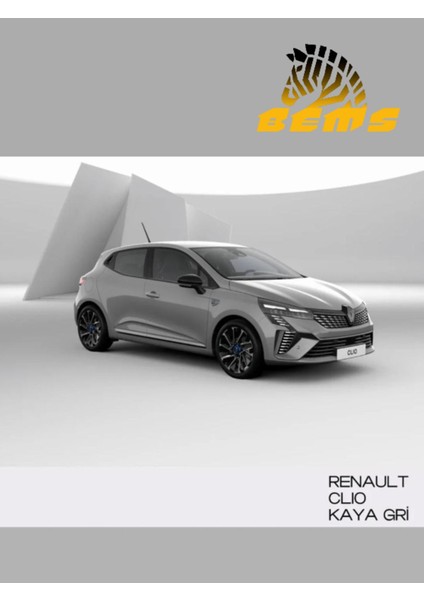 Renault Clio Kqj Uyumlu Kaya Gri - Çizik ve Taş Izi Giderici Rötuş Boyası 30ML ve Rötüş Çeliği