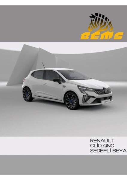 Renault Clio Qnc Sedefli Beyaz - Rötuş Boyası Çift Şişe 30ML./30ML. ve Rötüş Çeliği