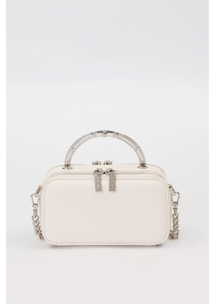 Bej Metal Askı Detay Omuz Çantası indirimleri