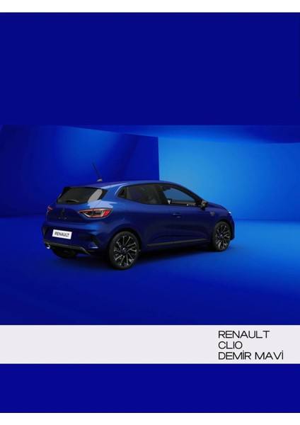 Renault Uyumlu Demir Mavi Rqh - Çizik ve Taş Izi Giderici Rötuş Boyası 30ML. ve Rötüş Çeliği