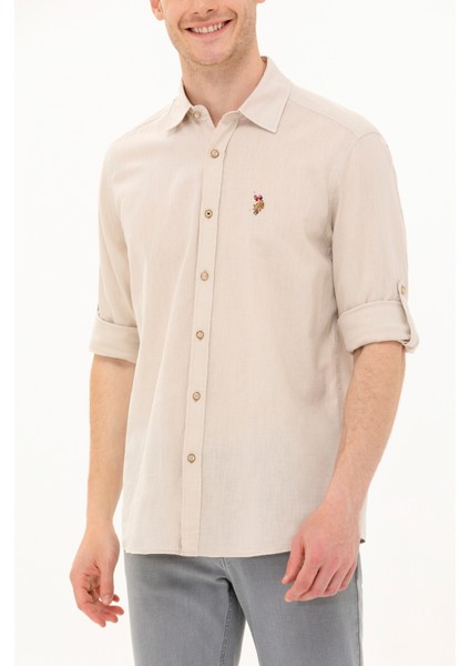 Erkek Taş Gömlek Basic 50262880-VR049