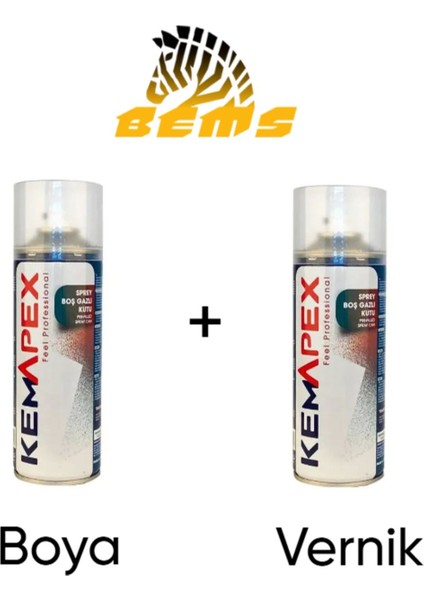 Otomobil Rötüş Sprey Boya + Vernik 400ML + 400ML