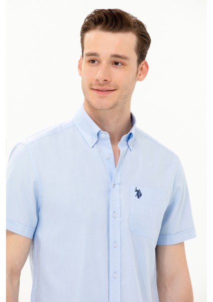 Erkek Açık Mavi Gömlek Kısa Kollu 50263027-VR003 modelleri