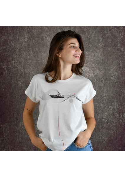 Fisherman Kadın Baskılı T-Shirt fiyatları