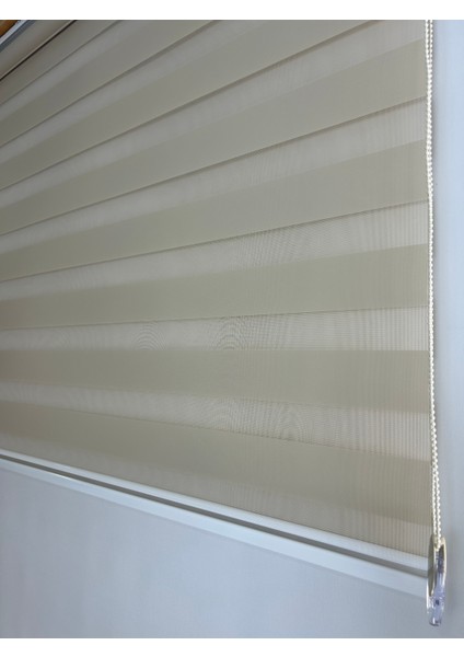 Binbirperde Kum Beji Düz Zebra Perde Ev/ofis Perdesi Aluminyum Sistem