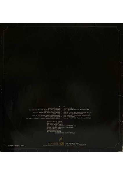 Bülent Ersoy - Düşkünüm Sana Lp