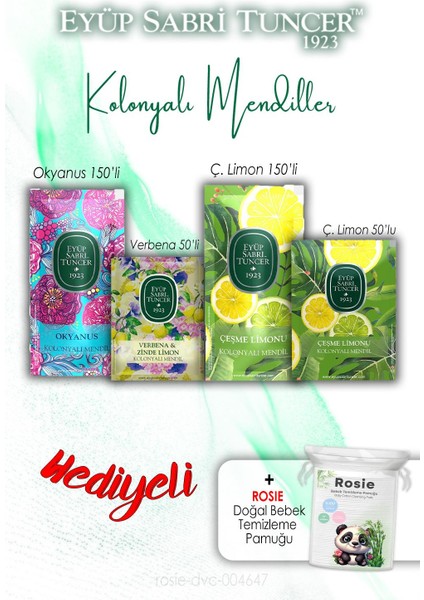Kolonyalı Mendiller Okyanus Verbena ve Çeşme Limonu ve Rosıe