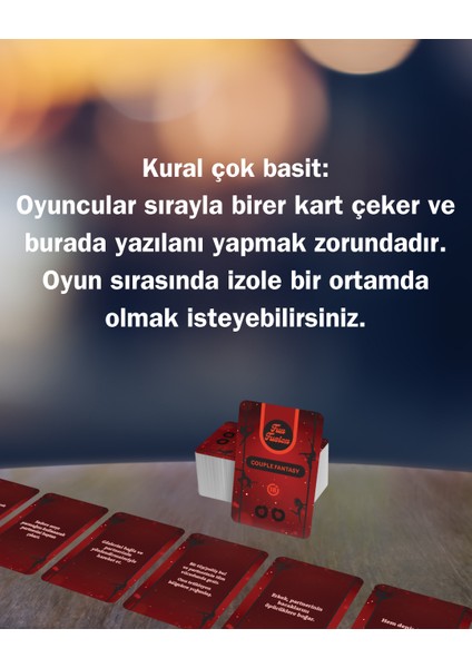 Couple Fantsy - Çiftler Için Kart Oyunu 150 Kart (yeni baskı) fiyatları