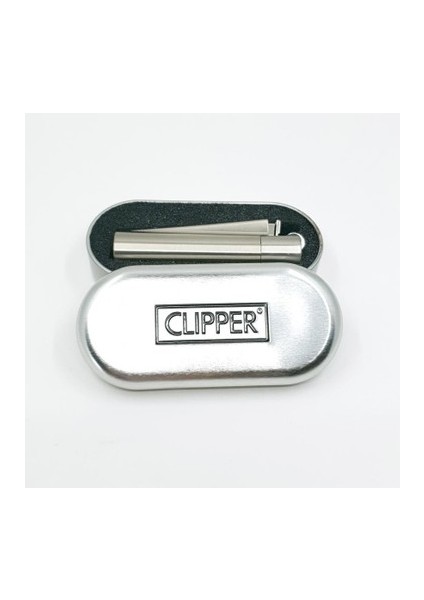 Clıpper Metal Mat Gri Çakmak