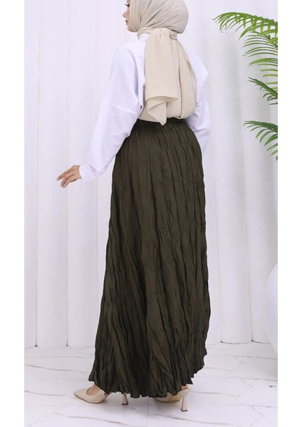 Kadın Trend Yeni Sezon 100 cm Extra Uzun Tesettüre Uygun Etek modelleri