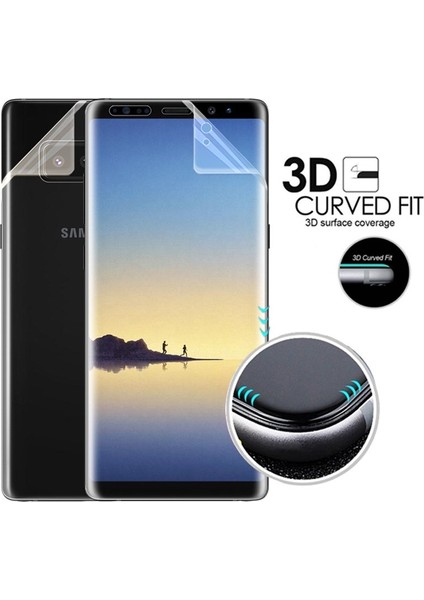 Samsung Galaxy Note 8 ile Uyumlu Ön Arka Koruma Full Body Jelatin