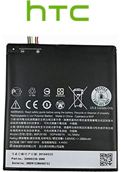 Htc One E9/e9 Plus Batarya Pil BOPJX100+ Tamir Seti Senalstore