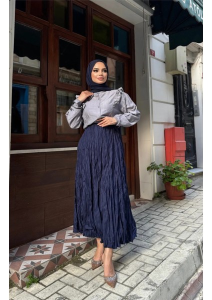 Kadın Trend Yeni Sezon 100 cm Extra Uzun Tesettüre Uygun Etek indirimleri