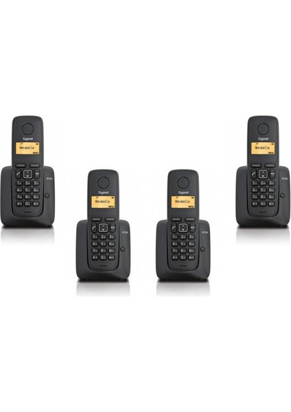 Gigaset 1 Harici 4 Dahili Dect Telsiz Kablosuz Telefon Santrali Siyah