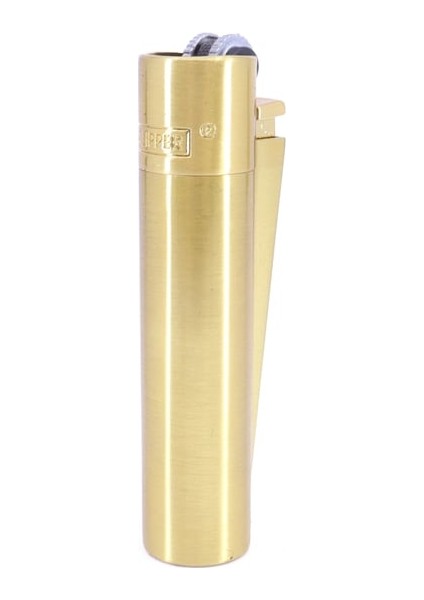 Mat Gold Metal Clipper Çakmak