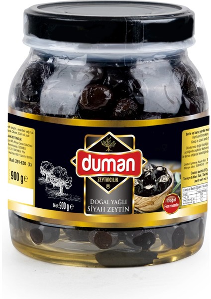 Gemlik Yağlı Sele Siyah Zeytin 290-320 Kalibre – Az Tuzlu, Doğal Fermente, 900 gr