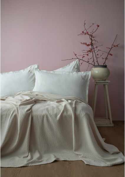 Çift Kişilik Pike Takımı Lily Mor - Pıke Takımı