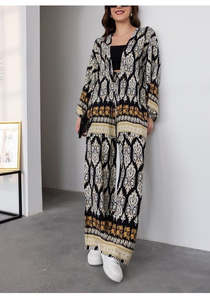 Etnik Ikili Kimono Takım