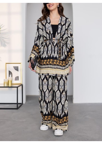 Etnik Ikili Kimono Takım