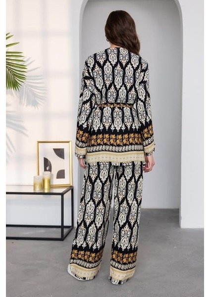 Etnik Ikili Kimono Takım