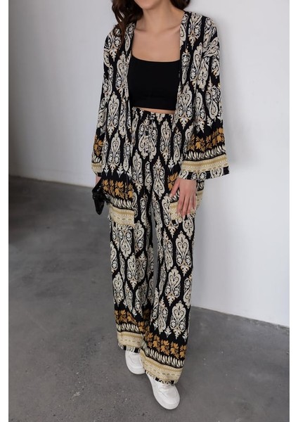 Etnik Ikili Kimono Takım