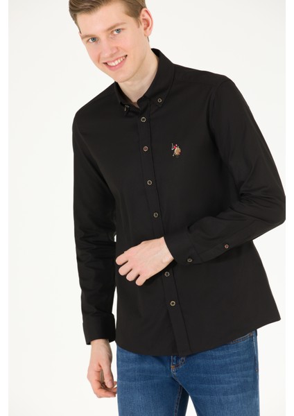 Erkek Siyah Gömlek Basic 50263099-VR046 fiyatları