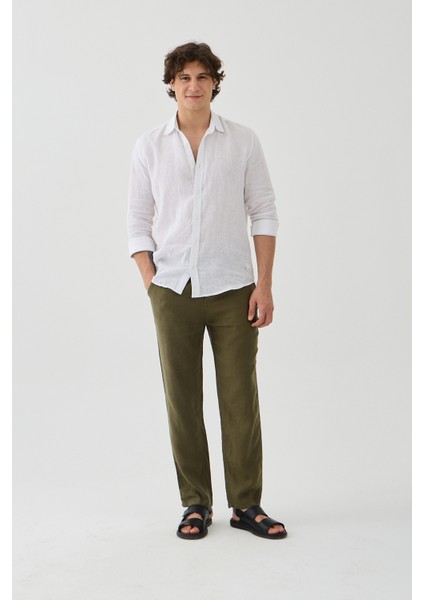 Halikarnas Keten Jogger Pantalon