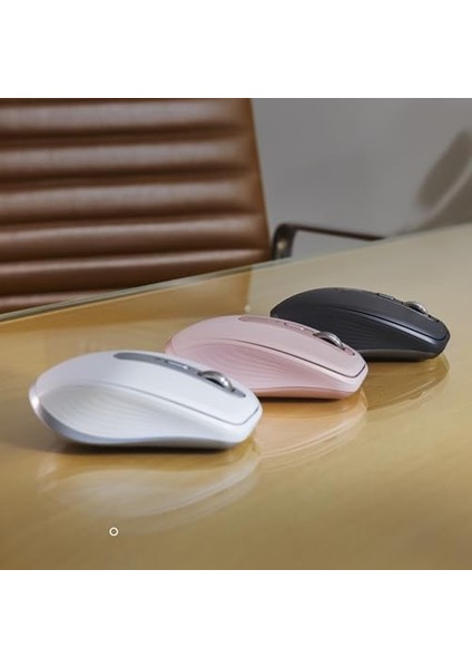 Mx Anywhere 3s Sessiz Kompakt Kablosuz Mouse, 8.000 Dpı Sensör ile Tüm Yüzeylerde Kullanım, Magspeed Elektromanyetik Kaydırma Özelliği, USB C, Bluetooth, Windows Pc, Linux, Chrome, Mac, Siyah