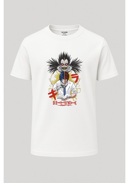 Ryuk Death Note Baskılı Loose Fit Bisiklet Yaka Unisex Tişört