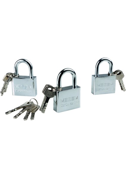 Master Çelik Kilit 3 Lü Set 55 mm 340
