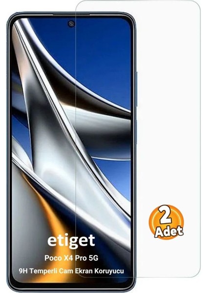 Xiaomi Poco X4 Pro Temperli 9H Cam Ekran Koruyucu (2 ADET)