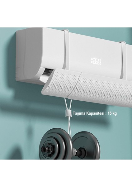 Ayarlanabilir Klima Hava Yönlendirici Klima Aparatı Klima Siperliği 57-90 cm Split Klima Siperliği