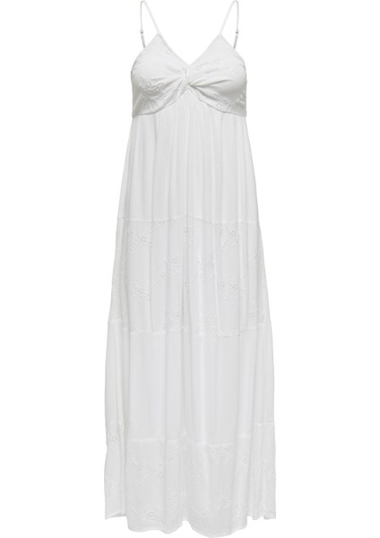 Onlchıara S/l Broderıe Dr Beyaz Kadın Elbise