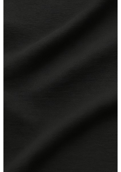 Akatsuki Tobi Obito Naruto Baskılı Loose Fit Bisiklet Yaka Unisex Tişört Siyah