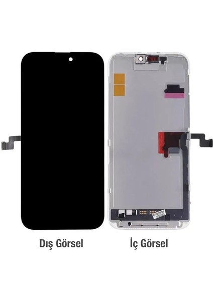 iPhone 16 Pro Uyumlu GX Oled Lcd+Dokunmatik+Çıtalı (Siyah) NT-112753