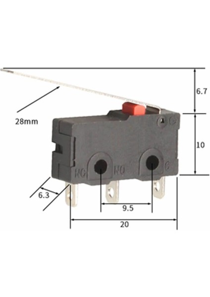 KW11-3Z-C Micro Switch Anahtar 28MM Kol 5A 250V Kollu No Nc Spdt Sınırlayıcı Momentary Buton modelleri