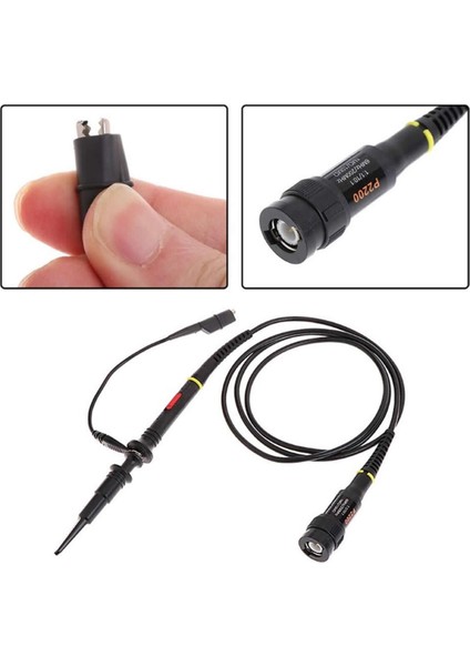 P2200 Osiloskop Probu 200MHZ X1 X10 Kazanç Anahtarlı Bnc Soket Dc 300 / 600V Catıı Bnc 1 Metre modelleri