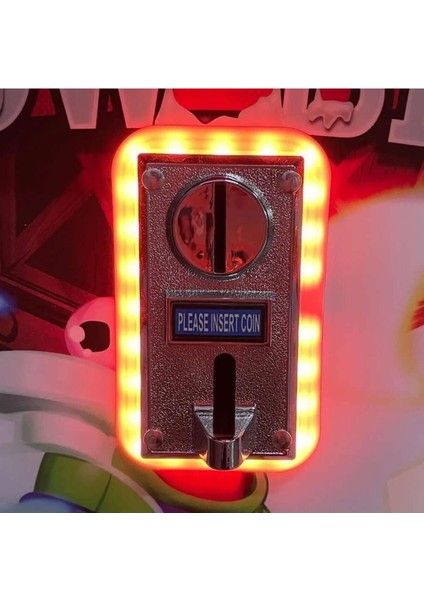 Jeton Kanalı Rgb LED Frame Oyun Coin Kanal Ön Montajlı Renkli Işıklı Dekoratif Gösterge Arcade fiyatları