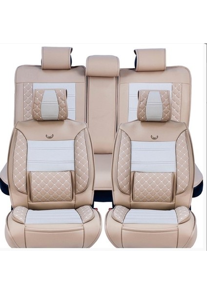 Opel Vectra C Uyumlu Lüx Deri Oto Koltuk Kılıfı Ön Arka Set Planet Serisi Bej