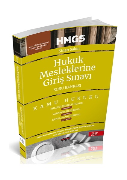 Hmgs Milletlerarası Hukuk ve Genel Kamu Hukuku Soru Bankası Savaş Yayınları Mayıs 2025
