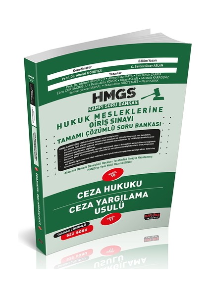 Hmgs Kampı Ceza Hukuku Ceza Yargılama Usulü Soru Bankası Savaş Yayınları Nisan 2025