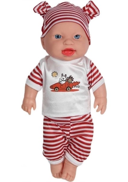 Elite Sevimli Asya Bebek - Şapkalı Kel Et Bebek 35 cm 1 Adet