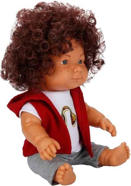 Elite Curly Bebek 35 Cm. - Kulaklık Tişörtlü 1 Adet