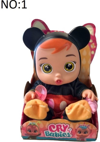 Elite Cry Babies Ağlayan Bebekler Sesli Emzikli Biberonlu Oyuncak Et Bebek 1 Adet